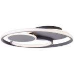 Brilliant Runda Luce da soffitto Metallo Silicone Grigio 45W 5200lm - 830-865 CCT | 500mm - Telecomando Dimmerabile