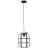 Brilliant Gwen Luce Pendente Metallo Legna Nero | 250mm - Adatto per 1x E27