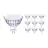 Confezione Multipack 10x Philips Master Value LED Faretti GU5.3 MR16 5.8W 460lm 60D - 930 Luce Calda | Miglior resa cromatica - Dimmerabile - Sostitutiva 35W