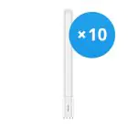 Confezione Multipack 10x Philips Corepro PL-L LED 16.5W 2100lm - 865 Luce Del Giorno | 4-Pin - Sostitutiva 36W