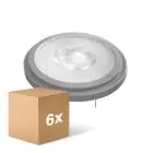 Confezione Multipack 6x Ledvance SUPERIOR Faretti LED Riflettore G53 AR111 11.7W 800lm 40D - 927 Bianco Molto Caldo | Miglior Resa Cromatica - Dimmerabile - Sostitutiva 75W